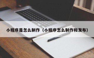 柳林小程序是怎么制作（小程序怎么制作和发布）